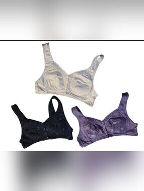 Glamor Snap Front Soft Floral Bra Set (Muliple Sizes)